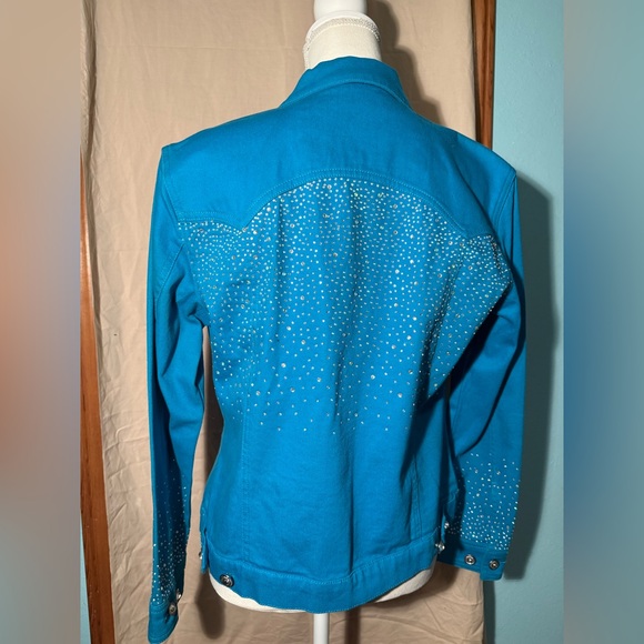 Turquoise Ethyl Denim jacket - Picture 3 of 6